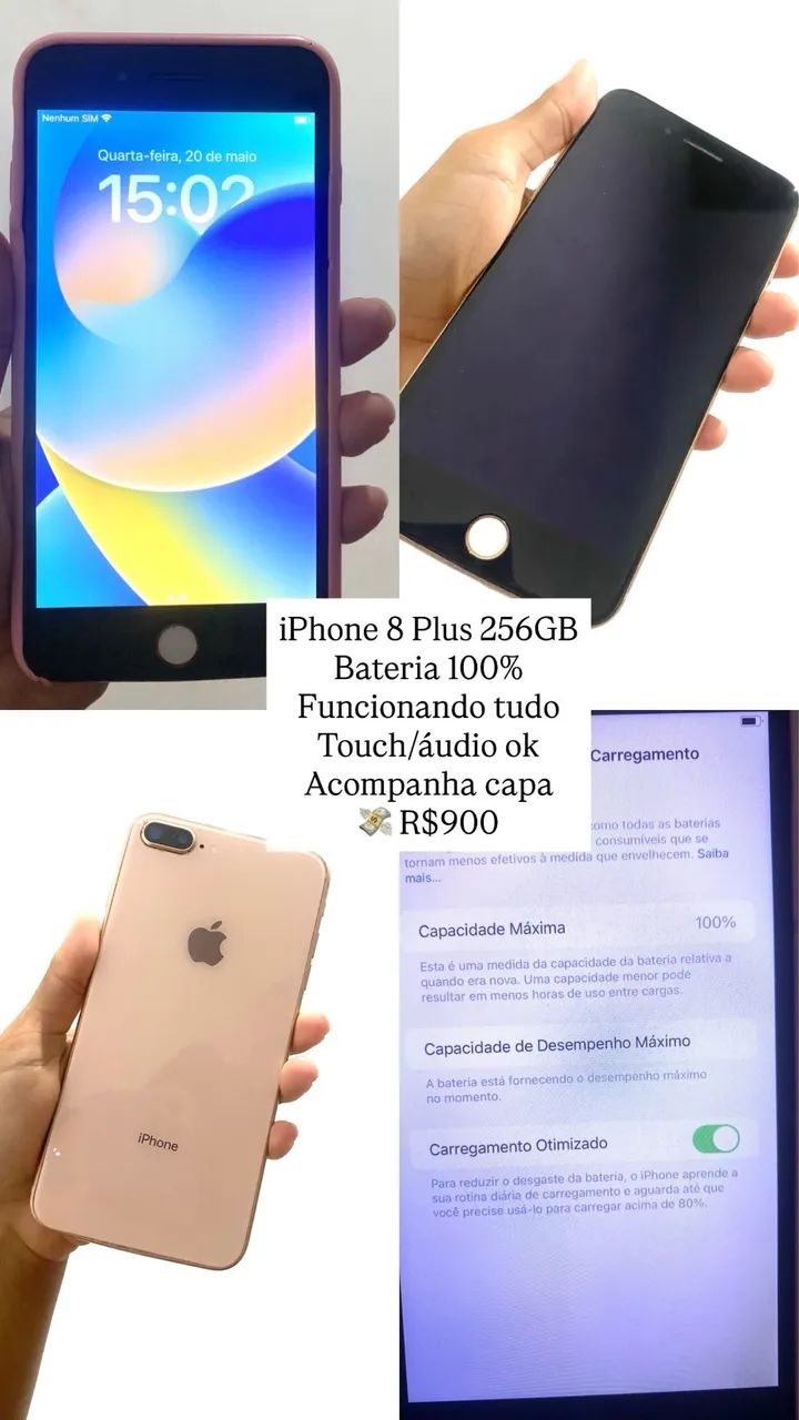 Iphone 8 plus 256gb - Celulares e Smartphones - Conceição do