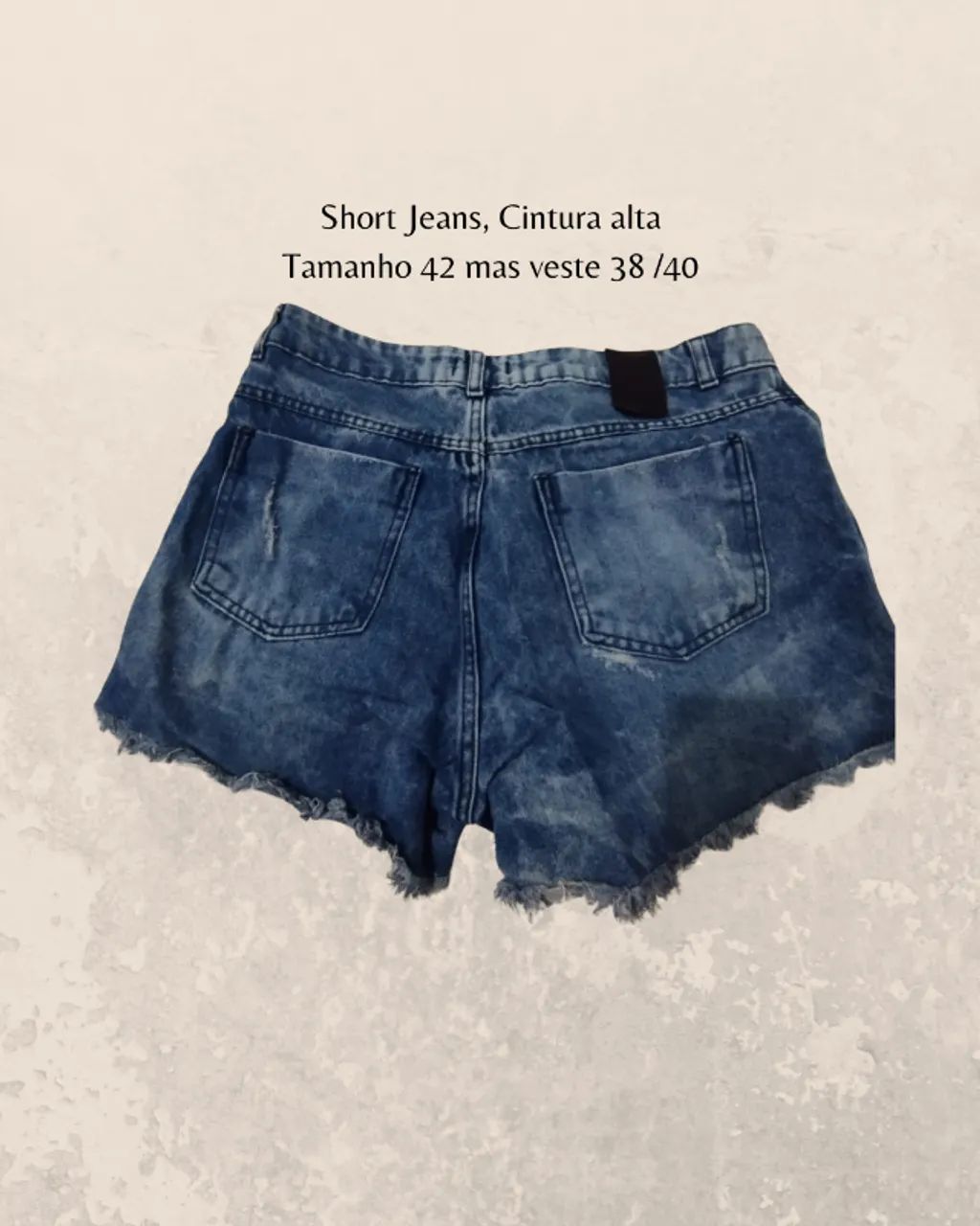 short jeans cintura alta - veste 38/40 - Foto 2