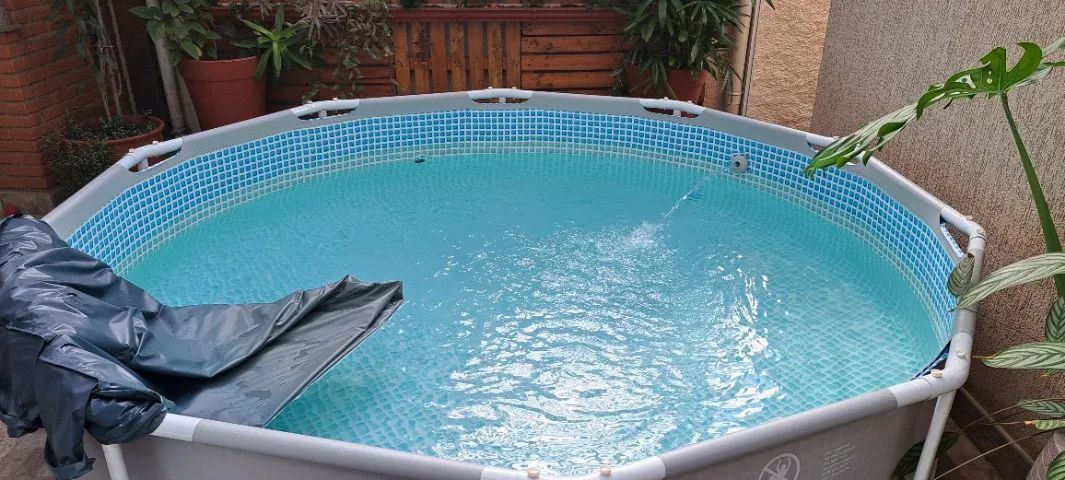 piscina intex 4485l + bomba + capa