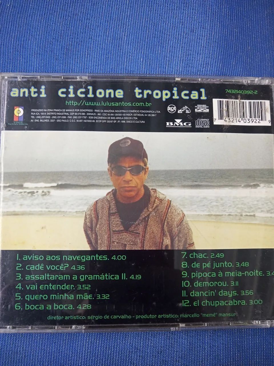 Cd Lulu Santos - anti ciclone tropical (1996) - Foto 2