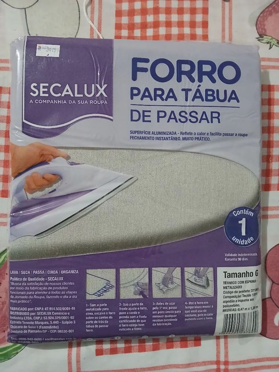 Tábua de Passar Dobrável + Capa - Foto 4