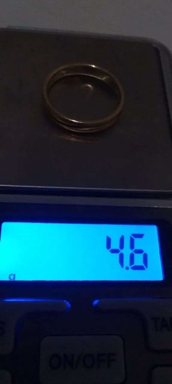Aliança ouro 18k (750) - Foto 4