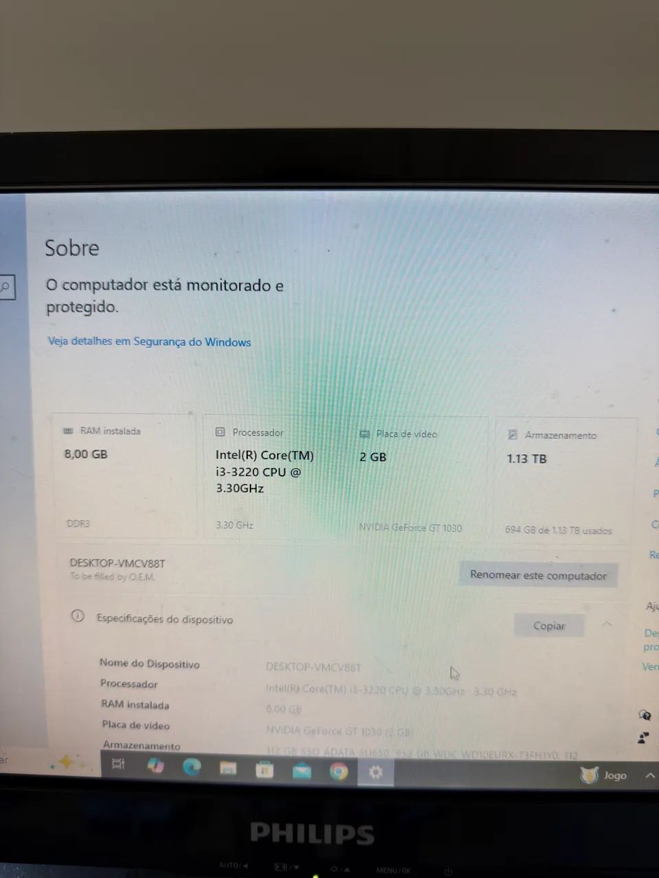 Computador de mesa  - Foto 2