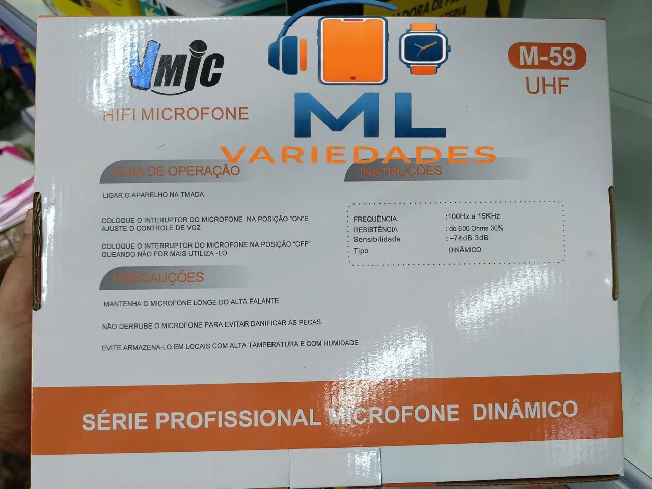 Microfone VMIC duplo sem fio profissional  - Foto 3