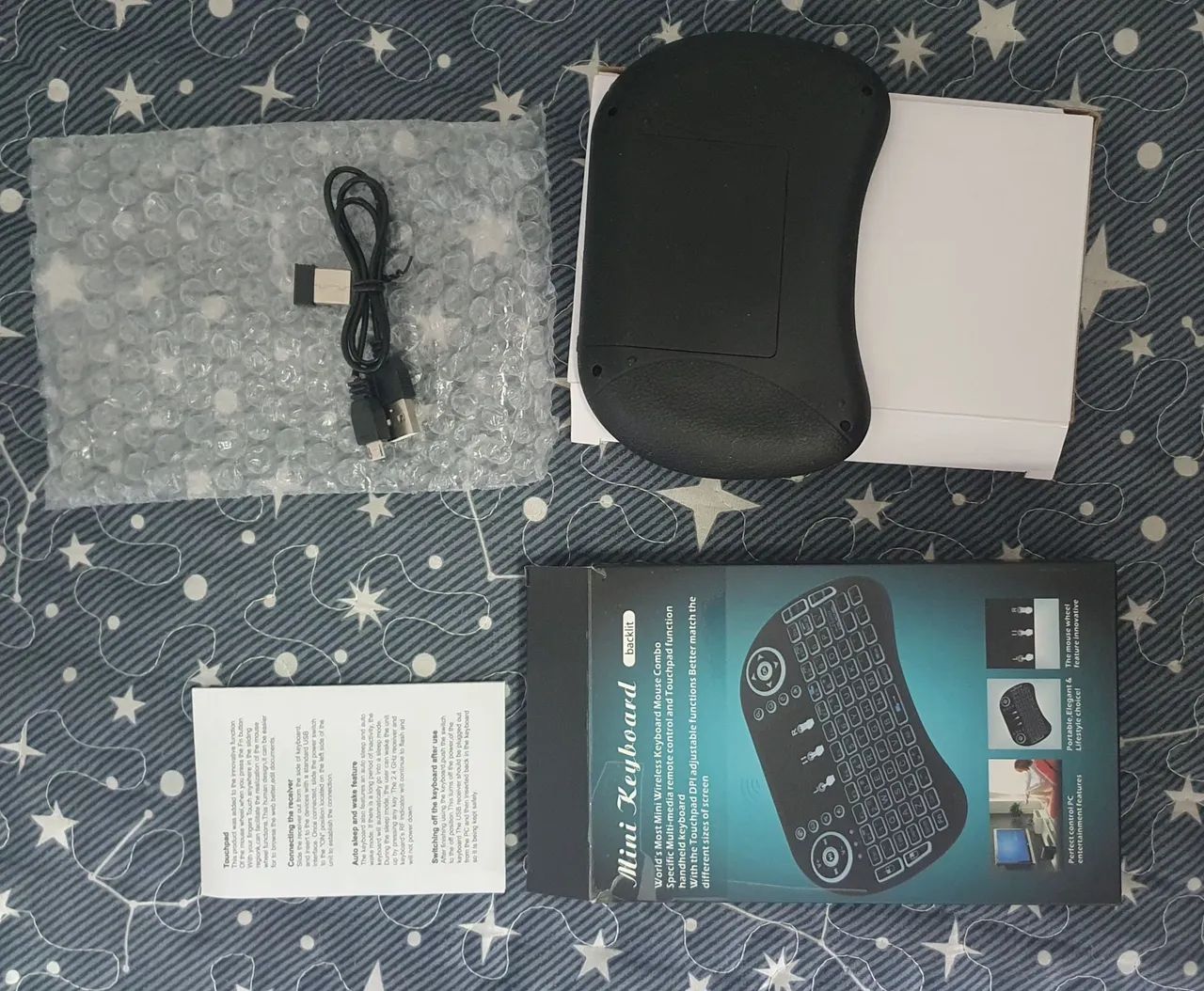 Mini teclado sem fio com touchpad 