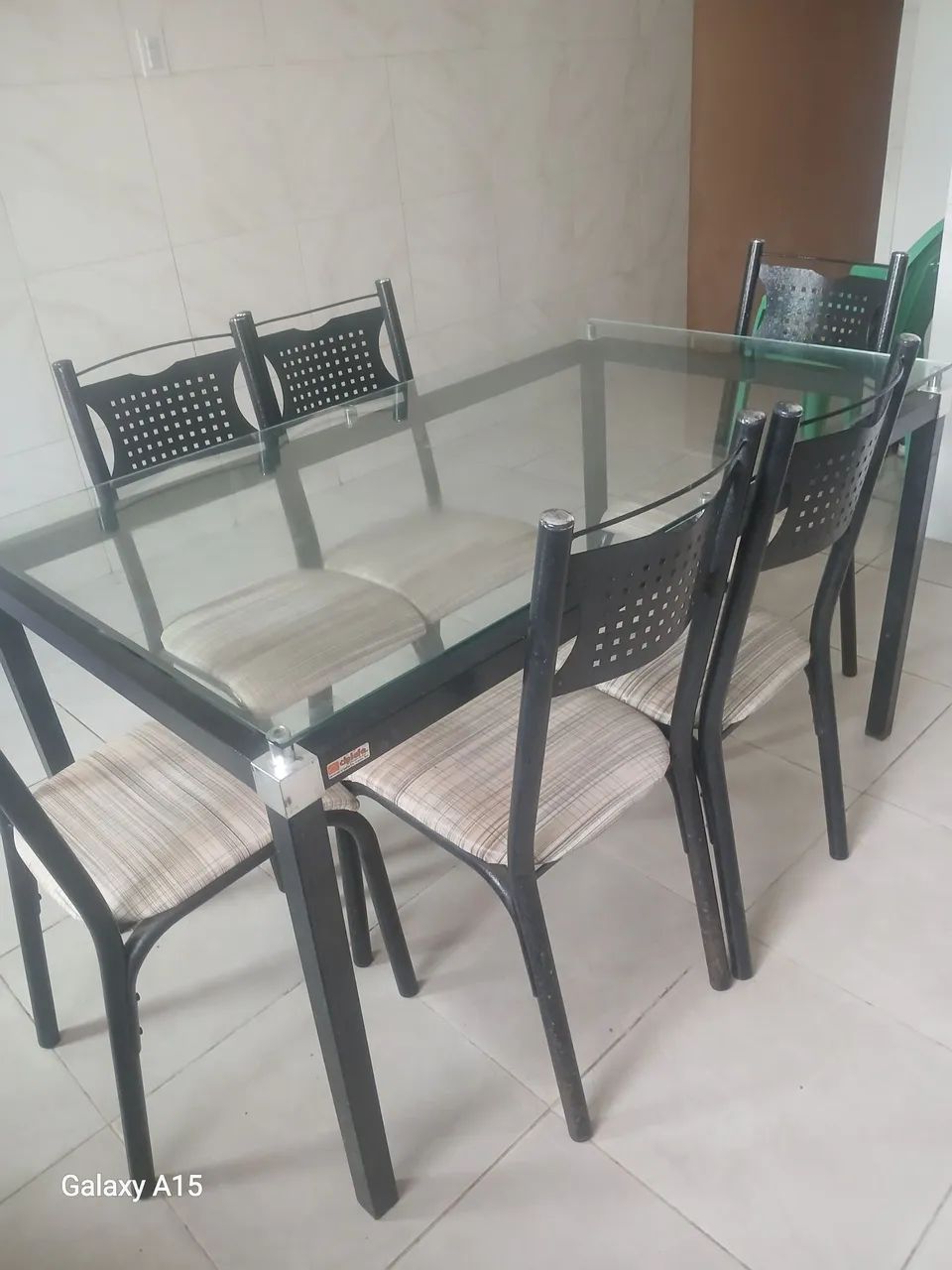 Mesa de 6 cadeiras vidro - Foto 2