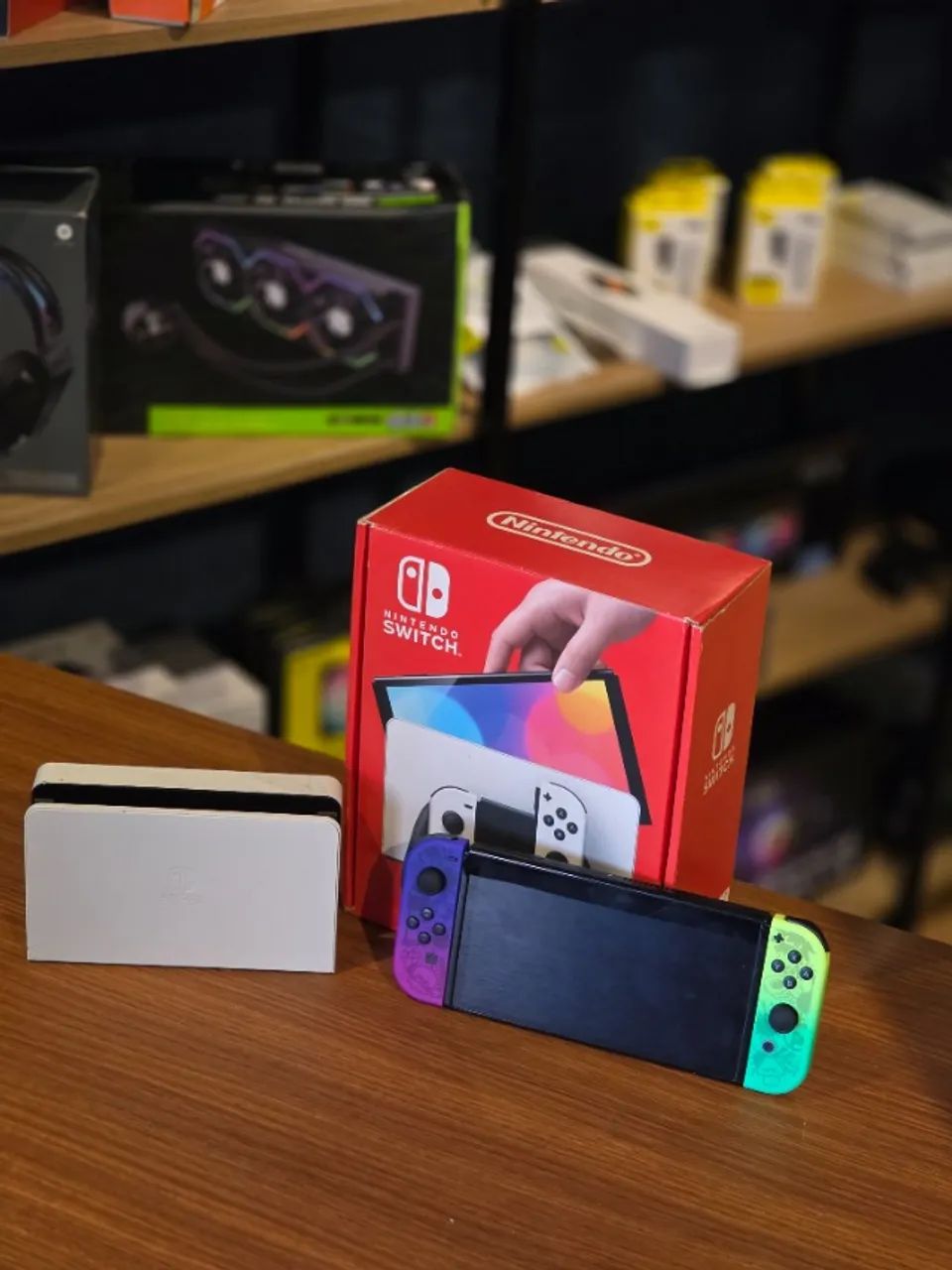 Nintendo Switch Oled Desbloqueado + Acessórios - Foto 3