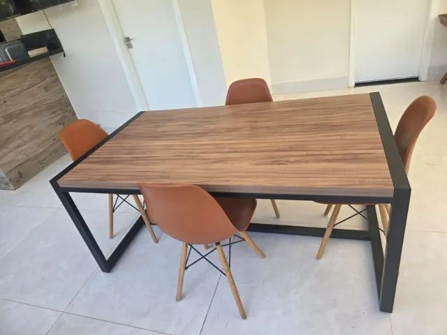 Mesa de Jantar Retangular 4 cadeiras