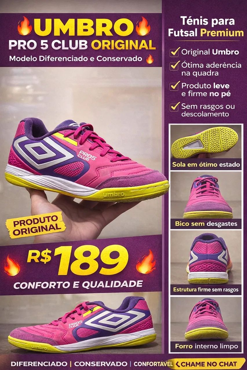 Tênis Futsal Pro 5 Club  