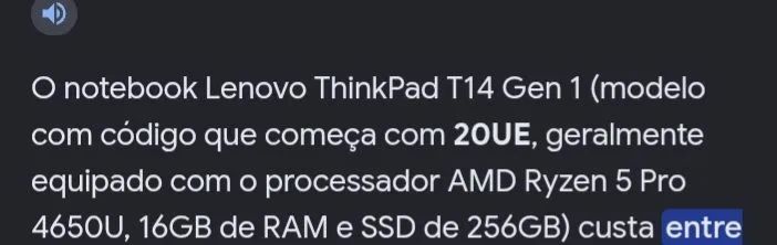 Notebook modelo 20UE