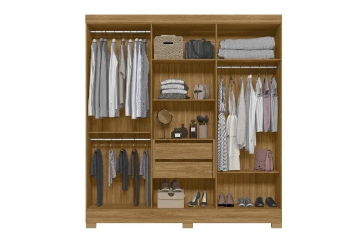 Guarda-roupa 6 Portas e 2 Gavetas Valença - Foto 3