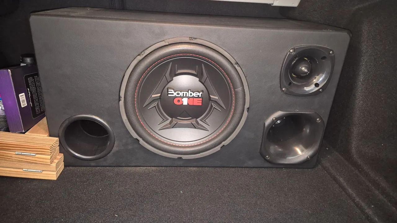 CAIXA TRIO BOMBER ONE 12" - 200W RMS - COMPLETA