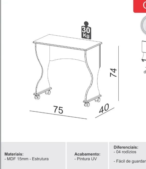 Birô-Mesinha de estudo!!! - Foto 3