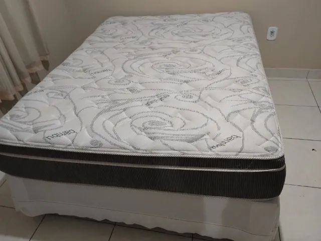Colchão completo com base casal  - Foto 4