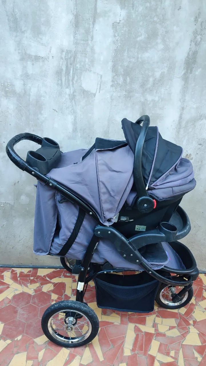 Conjunto completo de carrinho de bebê + bebê conforto  - Foto 2