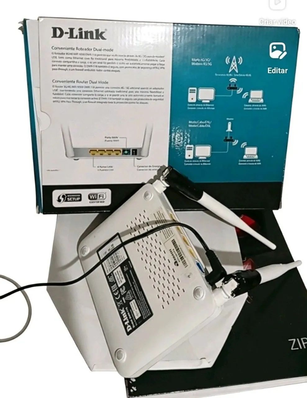 ? Roteador D-Link DWR-116 (300 Mbps) - Como Novo! - Foto 3