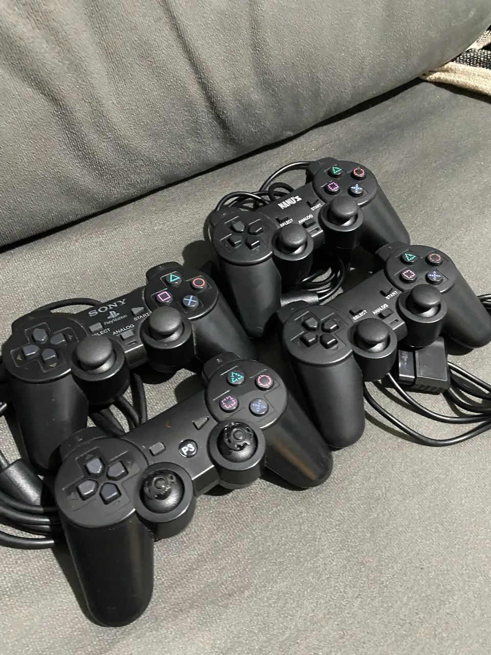 Controles de Ps2+ controle PS3+ cabo componente 