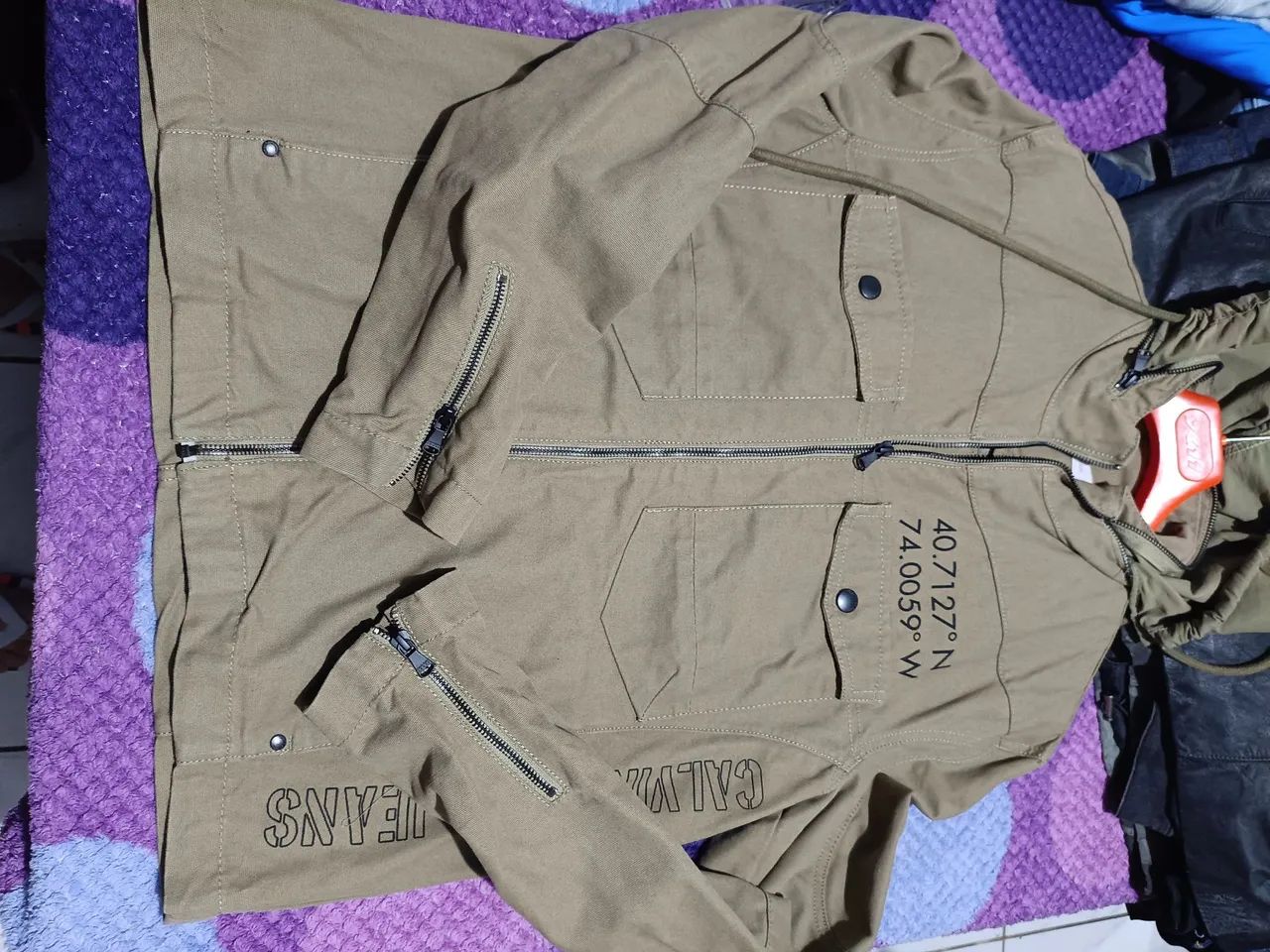 Blusa com Zíper Calvin Klein com Capuz  - Foto 3