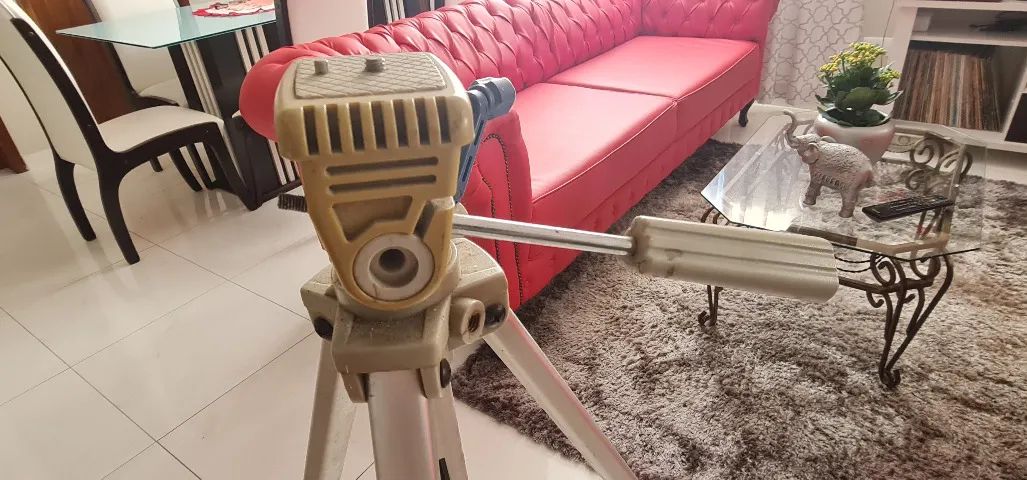 Tripé Profissional Para Celular Câmera ou Filmadora 120 cm Alumínio - Foto 6