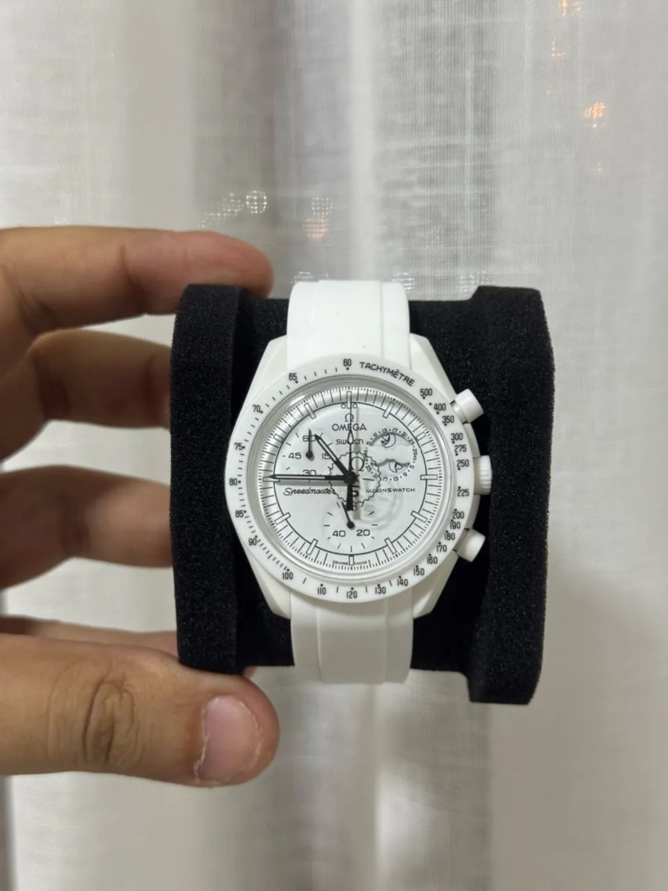 Relógio Omega x Swatch Branco