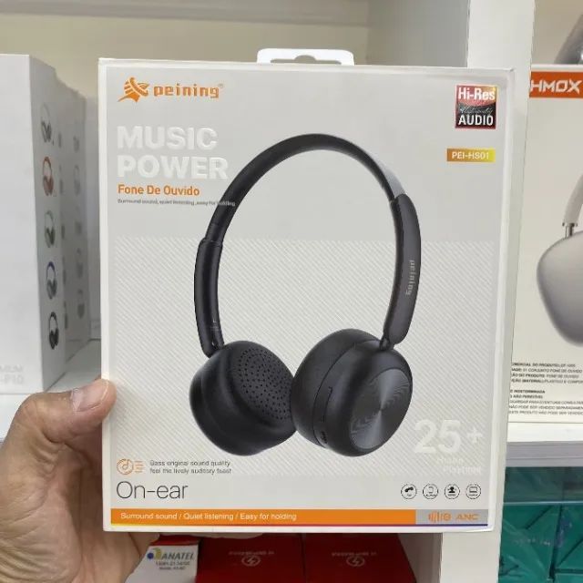 Fone de Ouvido On-Ear Bluetooth Peining PEI-HS01 - Foto 4
