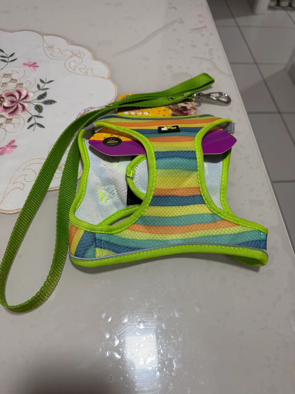 Cóleira peitoral pet.