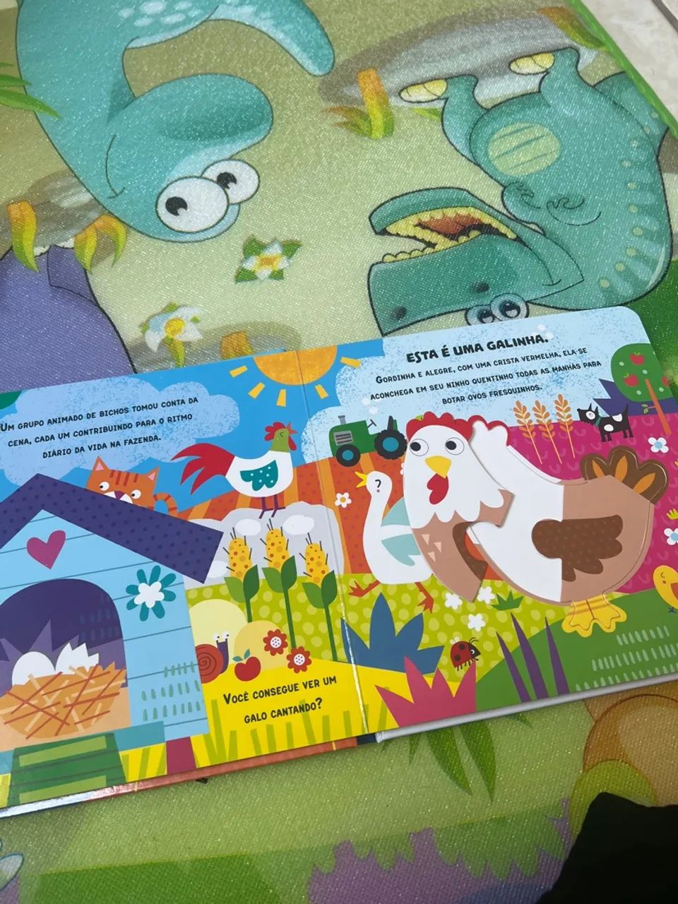 Livro infantil interativo com quebra cabeça  - Foto 3