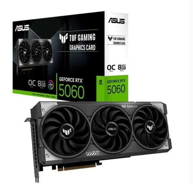 Placa de Video Asus GeForce RTX 5060 TUF Gaming OC Edition, 8GB, GDDR7, 128-bit, TUF-RTX50