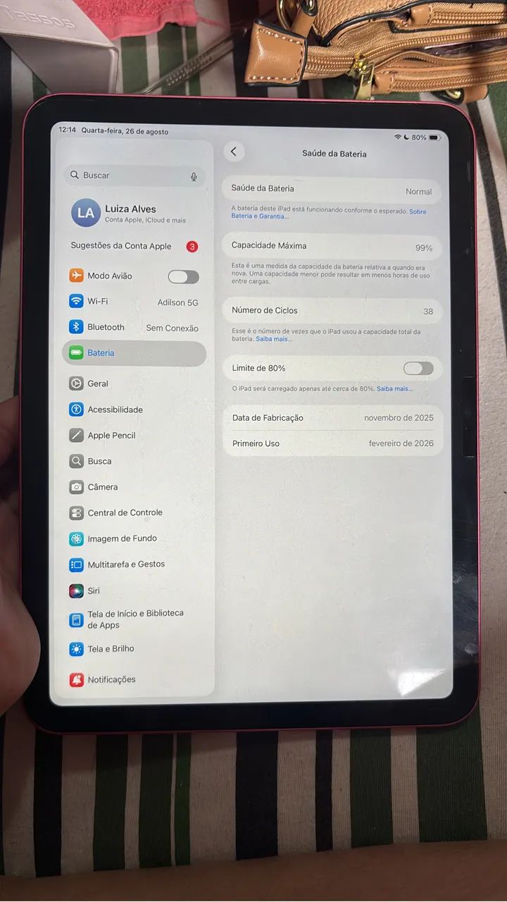 Ipad A16 11 geração, acompanha carregador completo original - Foto 2