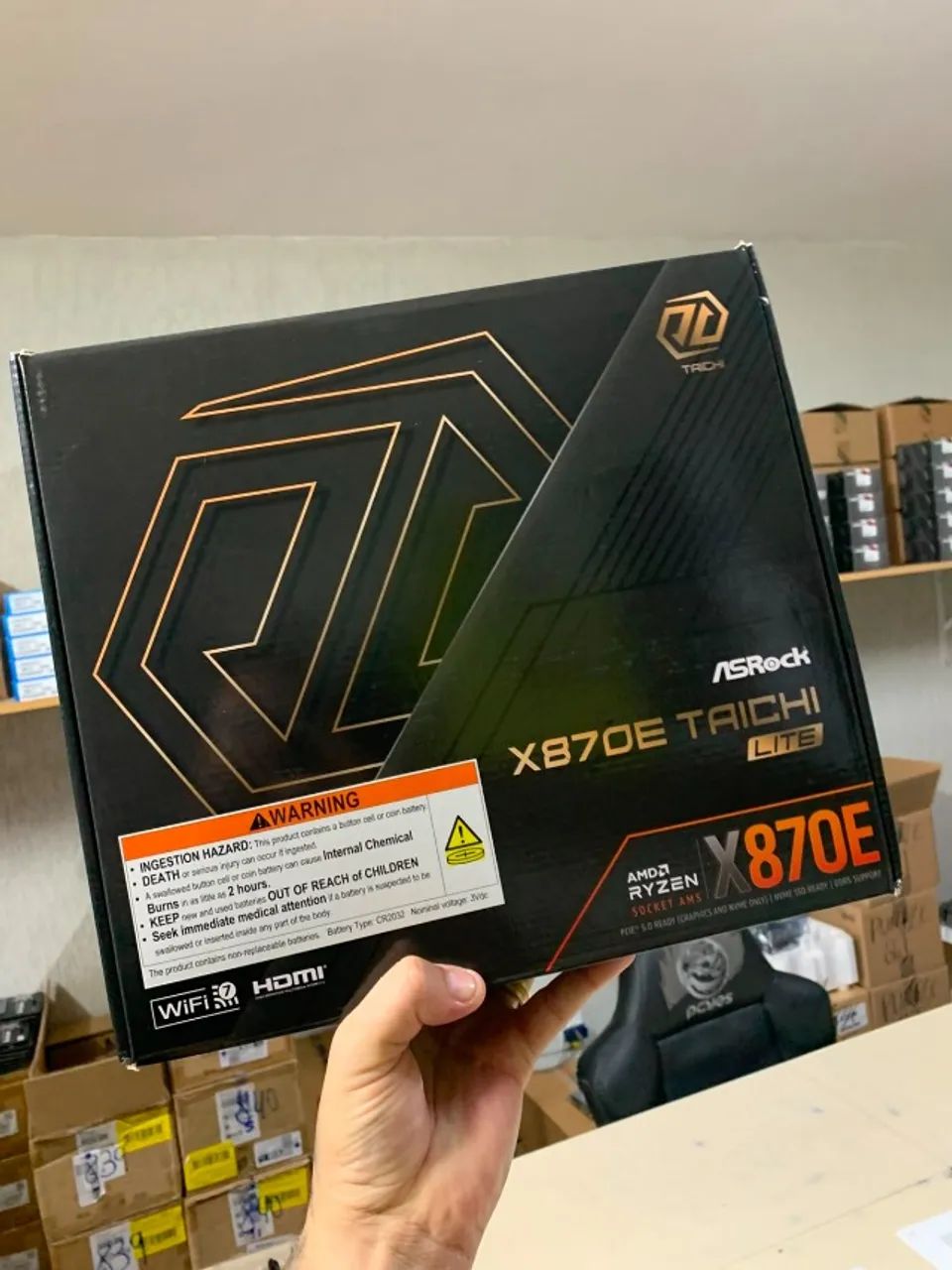 Placa Mãe X870E Taichi Lite Asrock AM5