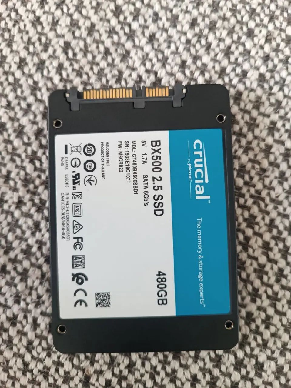 SSD crucial 480gb 100% - Foto 2
