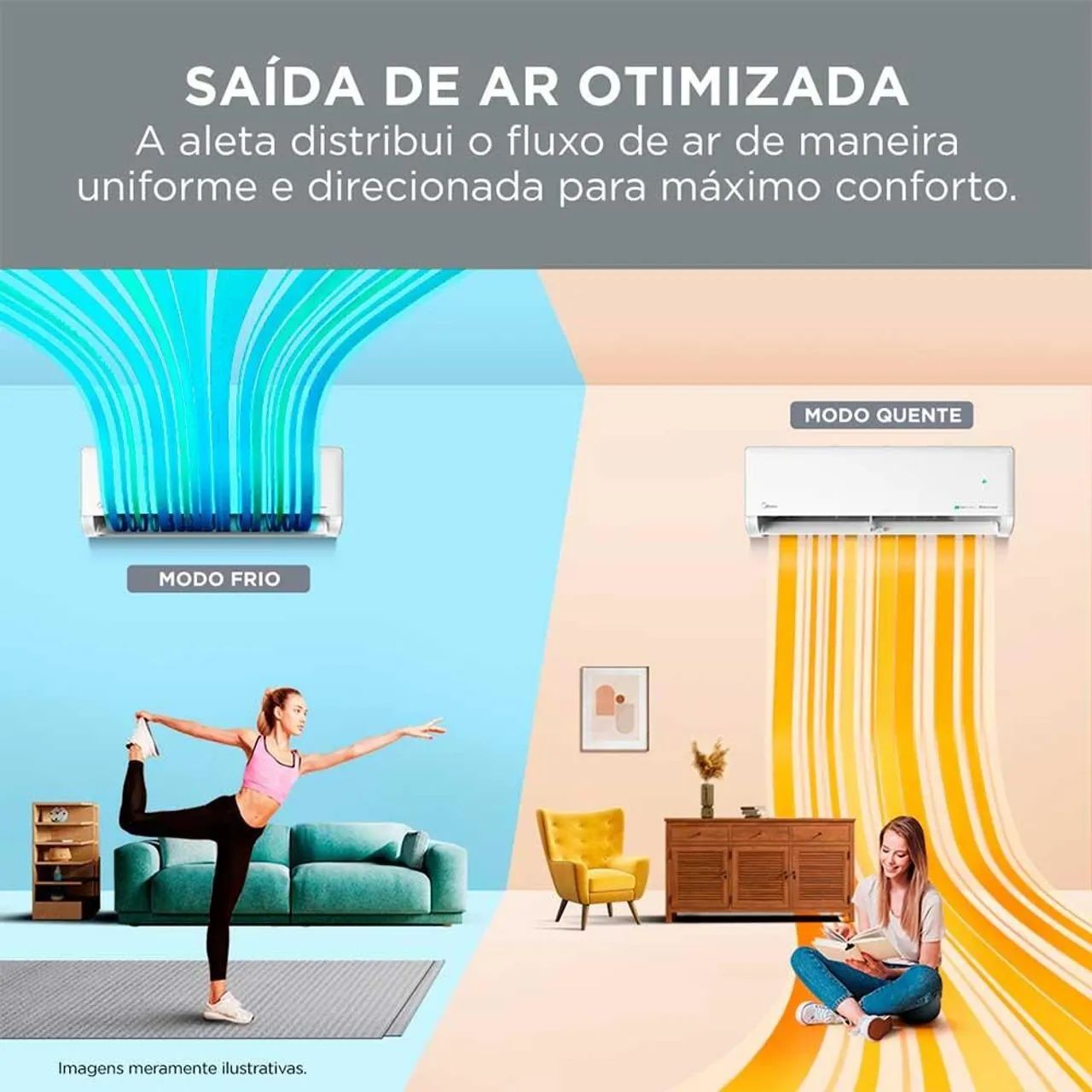 Ar condicionado Midea Ecomaster 24 mil Btus - Novo - 9X no Cartão  - Foto 4