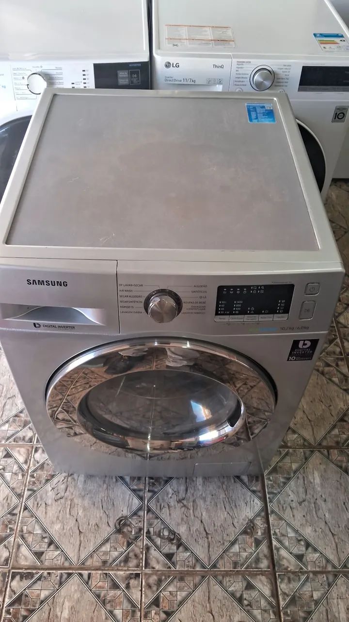 Vendo lava e seca samsung eco bubbe 10kg 220v  - Foto 5