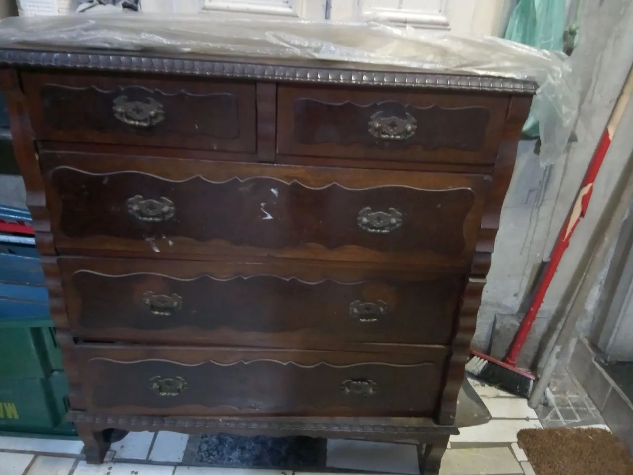 Comoda Antiga 5 gavetas 1×90