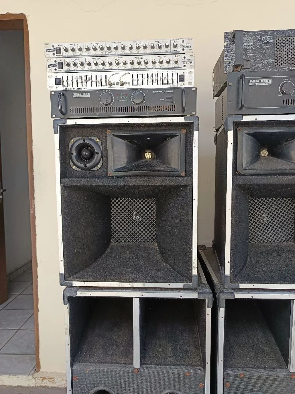 Caixas de som PA profissional completo ( aceito proposta)  - Foto 4