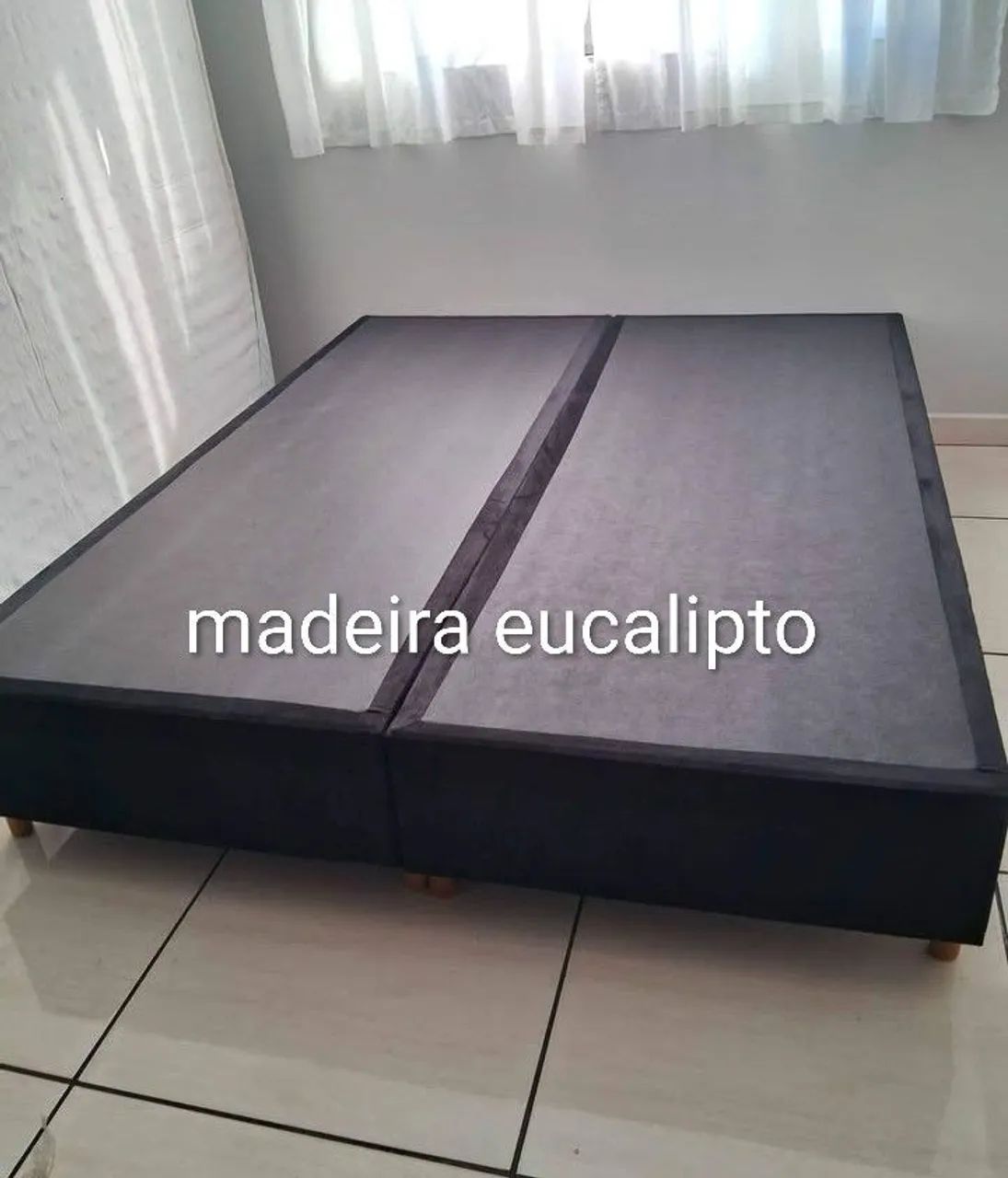 Base Box Queen madeiramento Eucalipto 12 pés com junção Super reforçado  - Foto 2