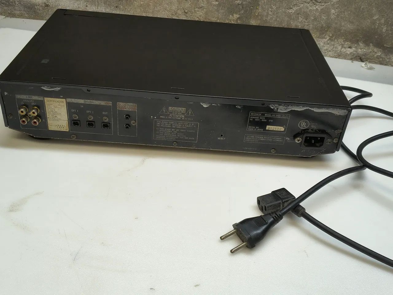 Mini disc deck Sony MDS je630 com controle  - Foto 2