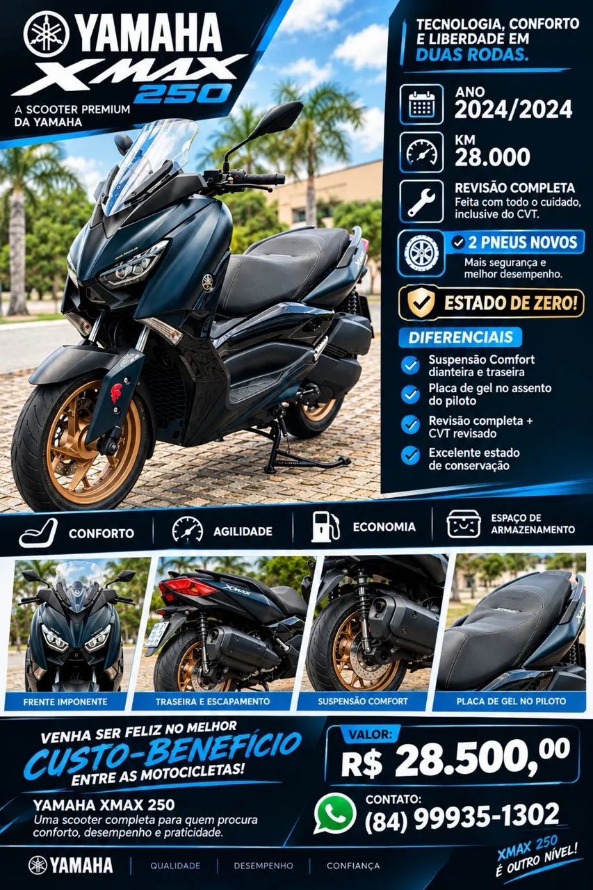 XMAX 250 estado de ZERO