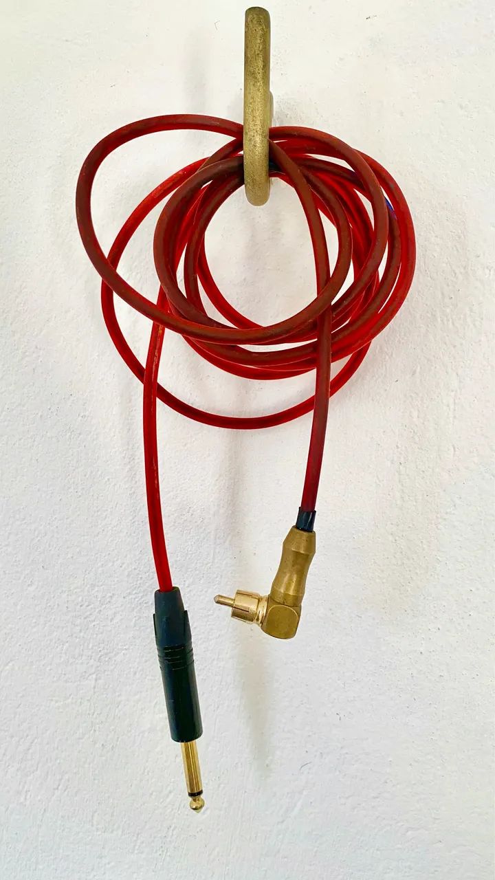 Cabo RCA para máquina de tattoo pen e rotativa ou instrumentos musicais