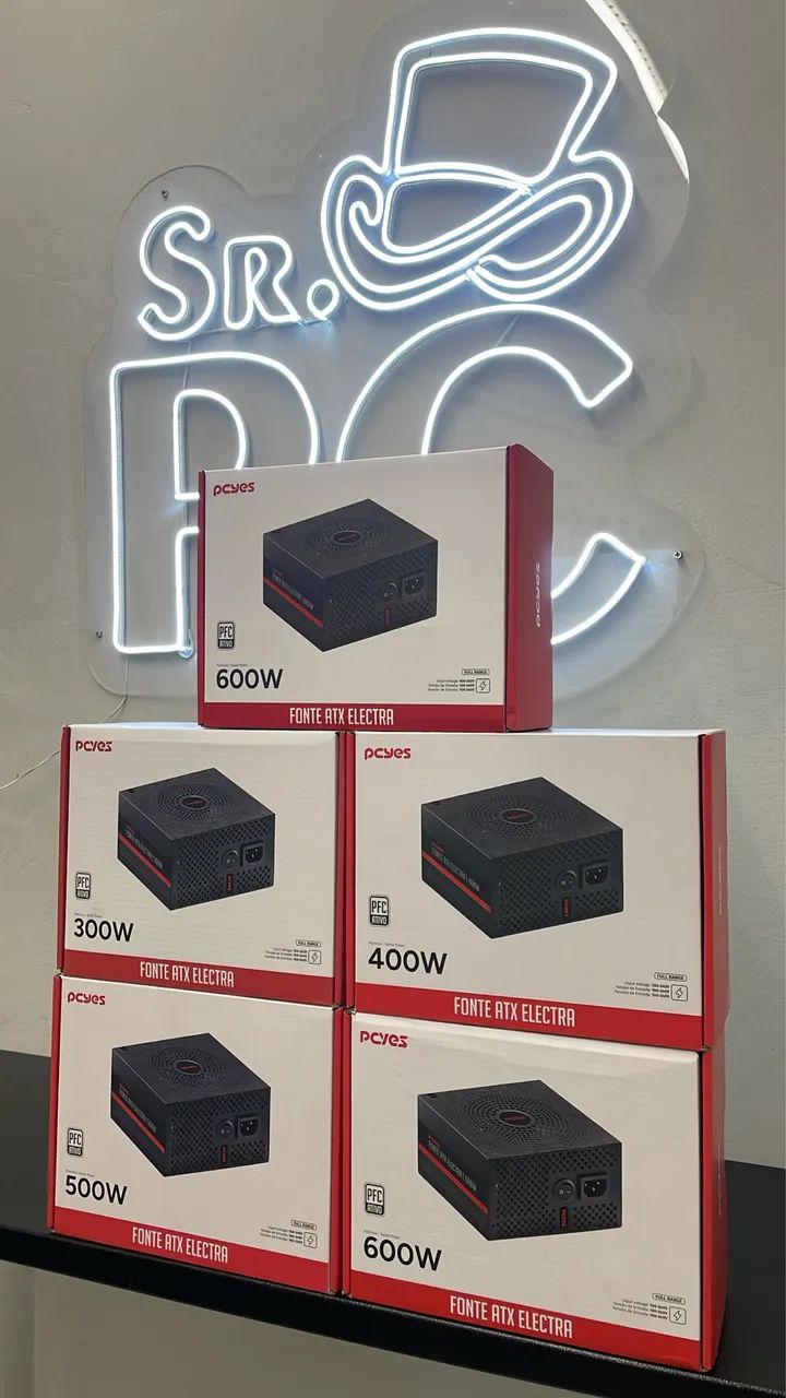 Fonte gamer pcyes electra PFC ativo  - Foto 3