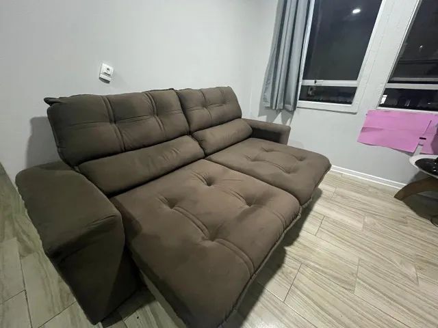 Sofá retrátil com encosto reclinável - Foto 2