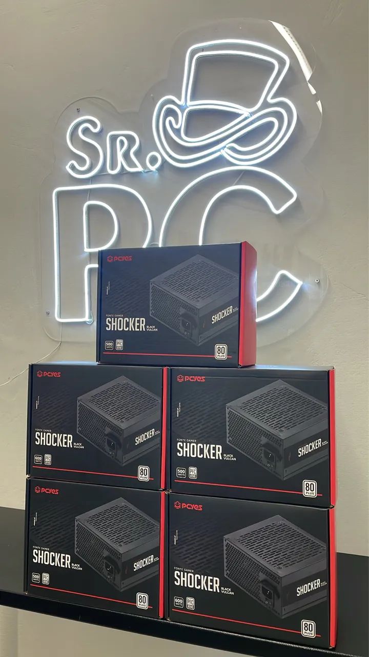 Fonte gamer pcyes shocker 80Plus white  - Foto 2