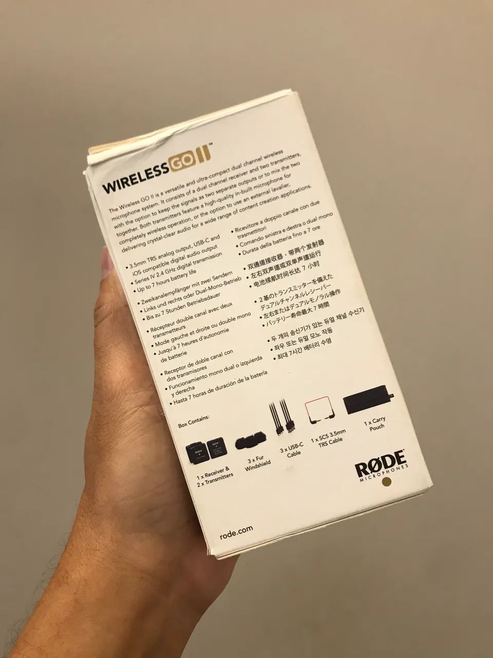 Rode Microfone Wireless GO II Lapela sem fio  - Foto 4