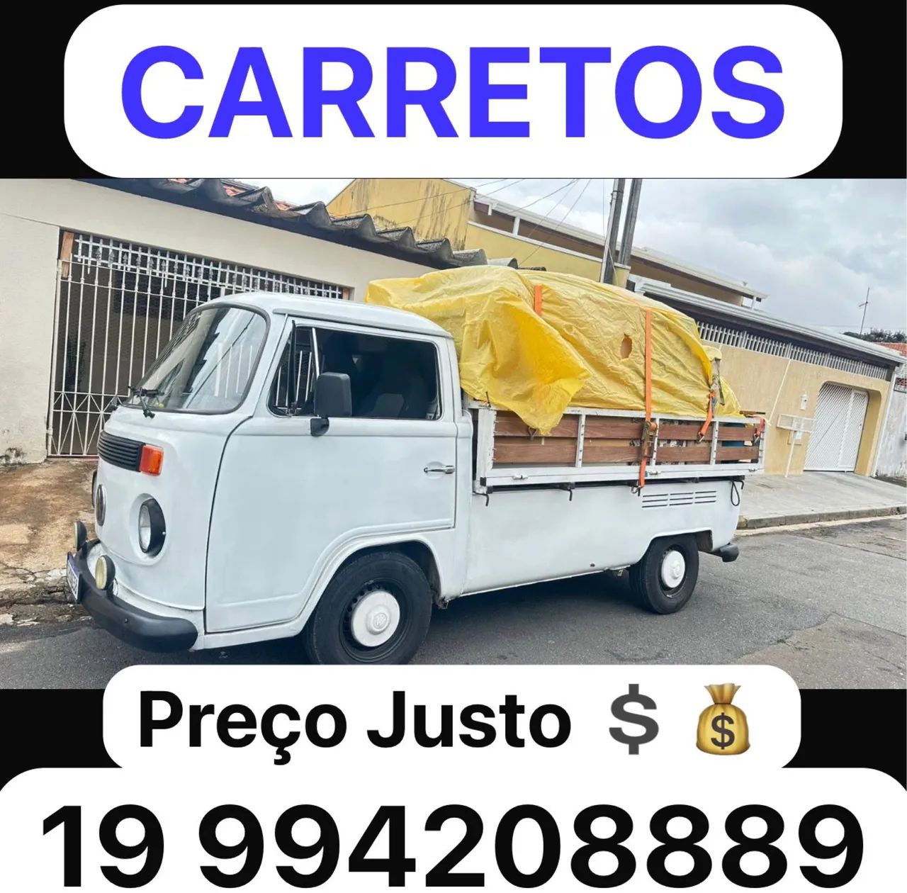 FRETE E CARRETO RÁPIDO - PREÇO JUSTO - ATENDIMENTO IMEDIATO