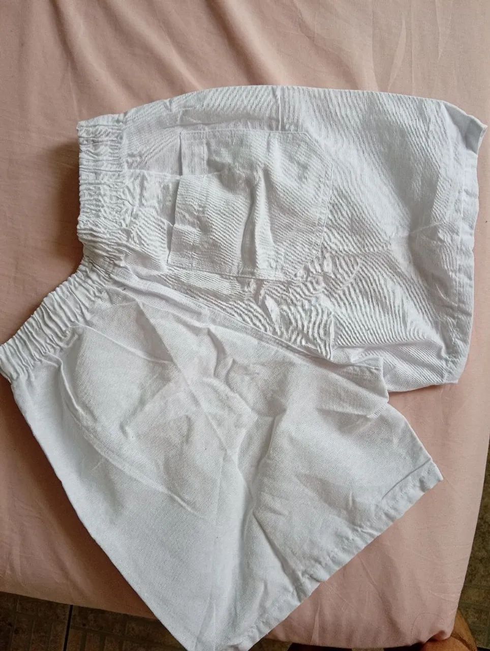 Short branco linho  - Foto 4