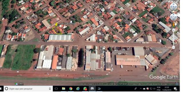 Vende-se uma área de 1.080 m2- Avenida Brasil ?Tangará da Serra, troca-se por carros
