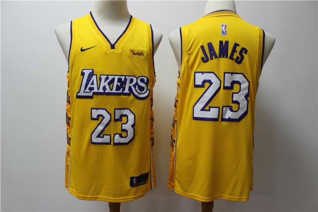 Regata basquete lakers amarela 23 james