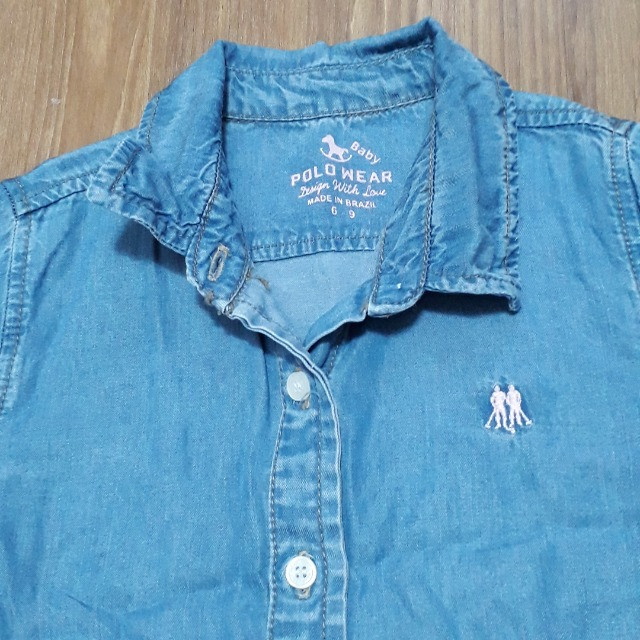 camisa jeans polo wear