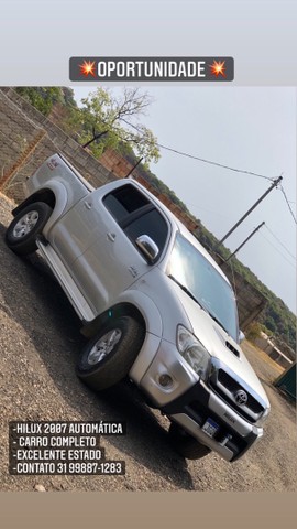 VENDO OU TROCO HILUX 2007 DIESEL AUTOMÁTICA