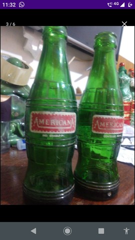 2 garrafas antigas refrigerante americana  - Foto 2